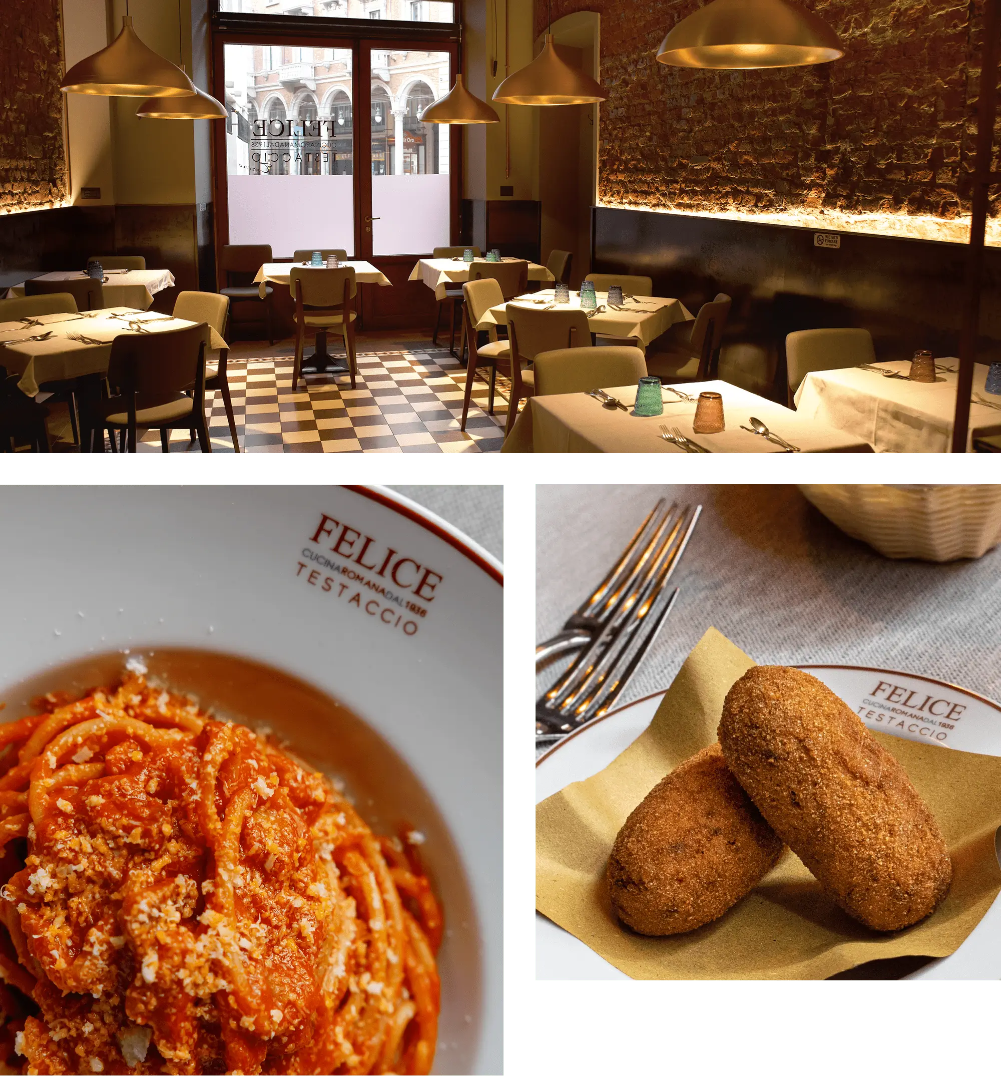 interni locale, amatriciana, supplì interni locale, amatriciana, supplì